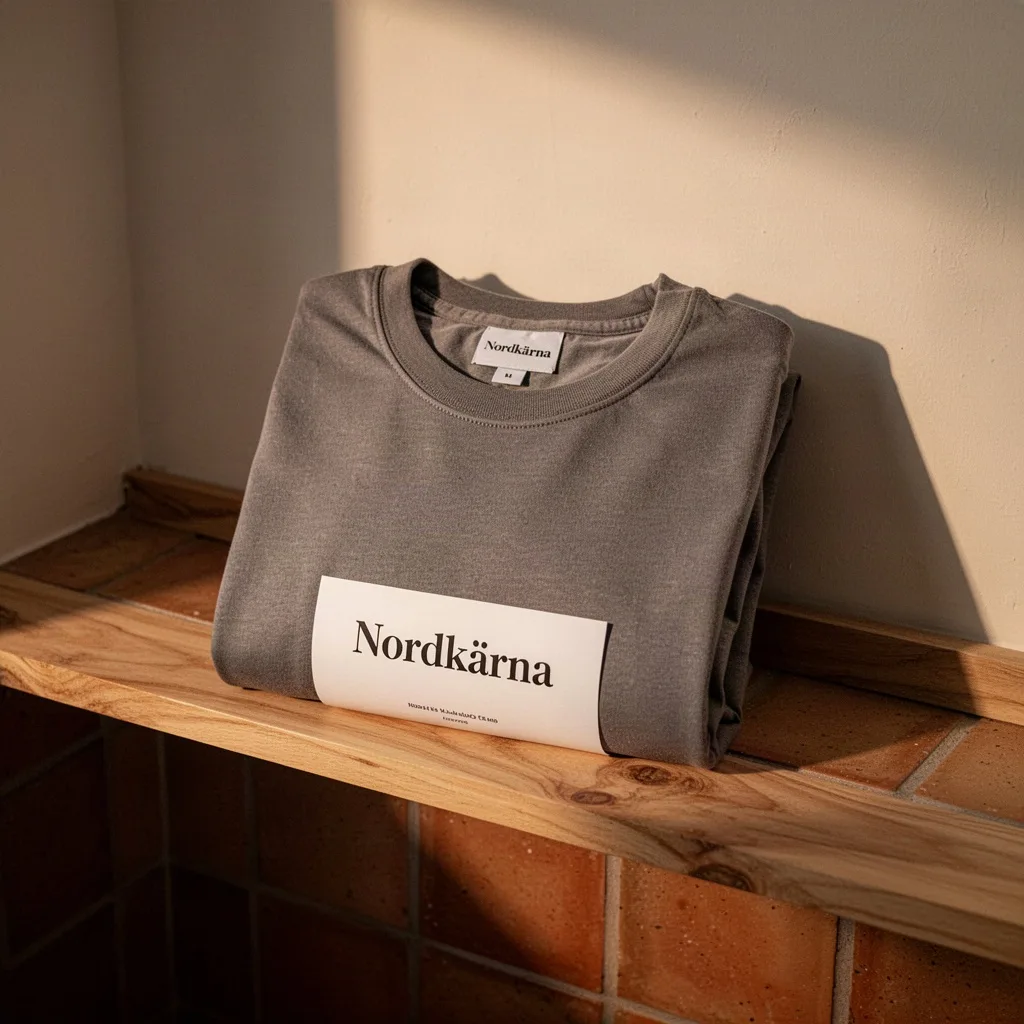 Nordkärna T-shirt i Kammad Bomull